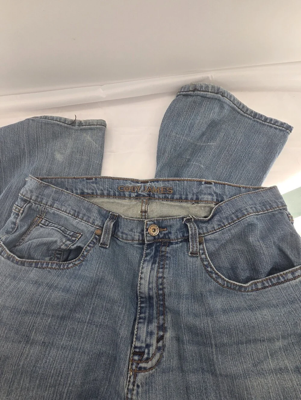 Cody James Jeans Mens 40x32 Blue Straight  Cowboy Rodeo Workwear 5 Pocket Logo